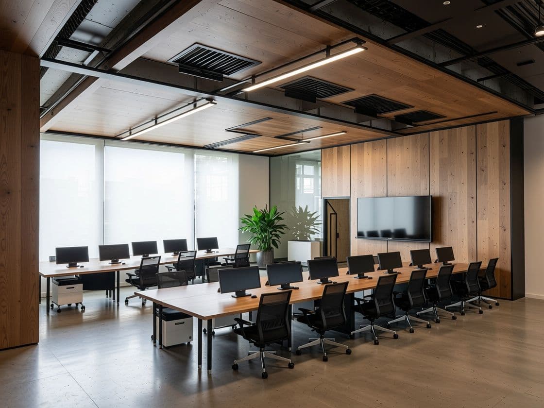 Skizze zu Büro-Rendering